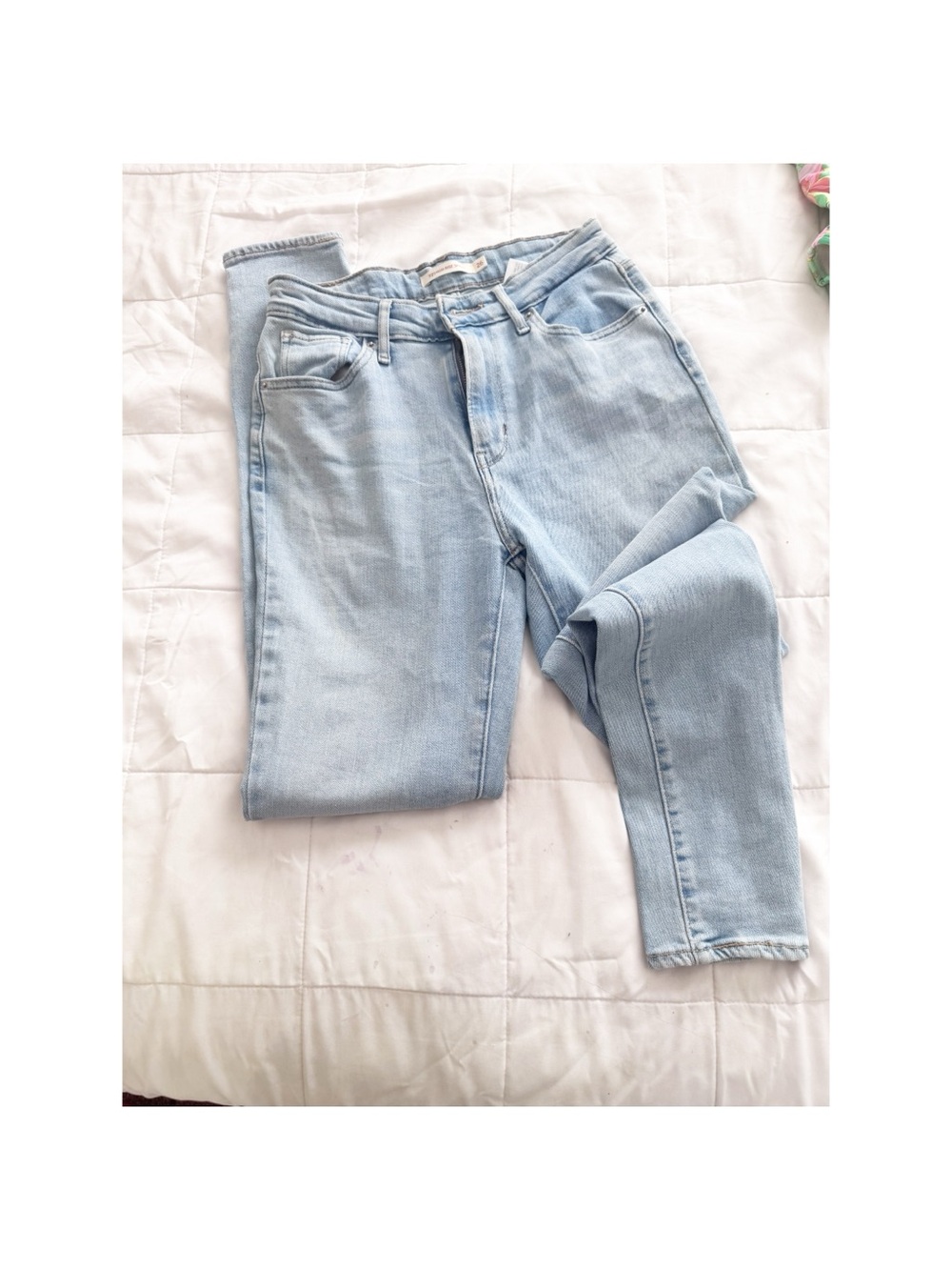 Levi's Light Blue High-Rise Slim Jeans